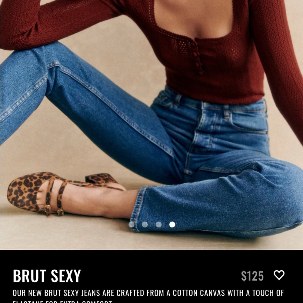 Sezane Blue Straight Leg Jeans